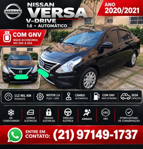 Nissan Versa V-drive Esp.ed. 1.6 16V Flex AUT 2021