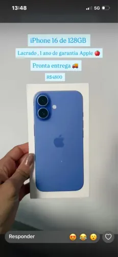 iPhone 16 de 128GB