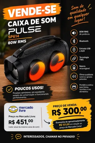 CAIXA DE SOM PULSE