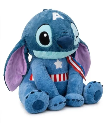 Urso Pelúcia Stitch Capitão América Disney Marvel 1 Metro