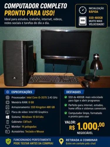 Troco computador por Smart TV 