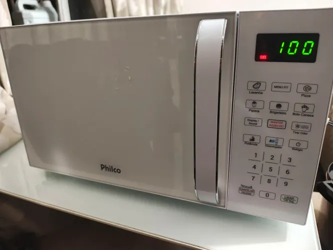 Micro-ondas Philco 21L Branco - NOVO