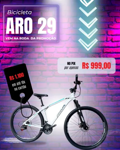 Bicicleta aro 29 Rava, 21 velocidades