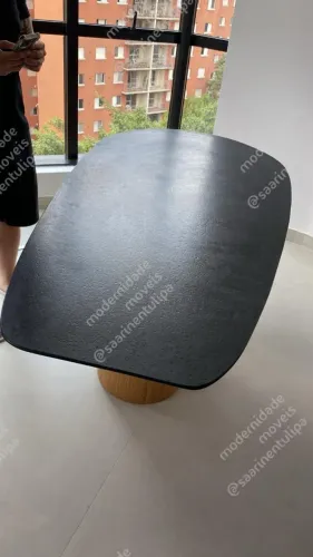 Fabricamos 2 bases cones freijó com tampo orgânico 2.00x1.00 são gabriel escovado