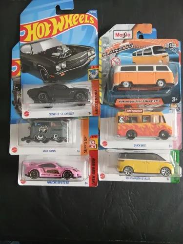 Hotwheels - lote 5 hw 1 maisto