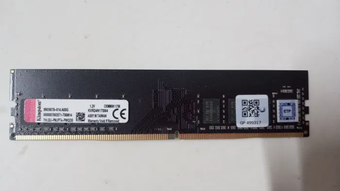 Memória ram Kingston DDR4 4GB de 2400MHz