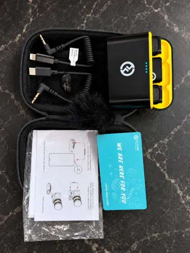 Microfone Sem Fio Hollyland M1 + 2 Transmissores + Case Completo