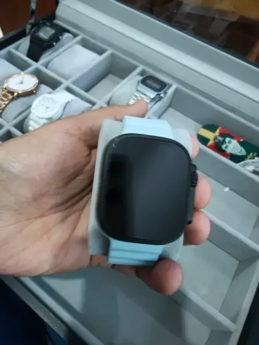 Apple Watch Ultra 2 GPS + Cellular ? Caixa preta de titânio de 49 mm ? Pulseira Ocean blue