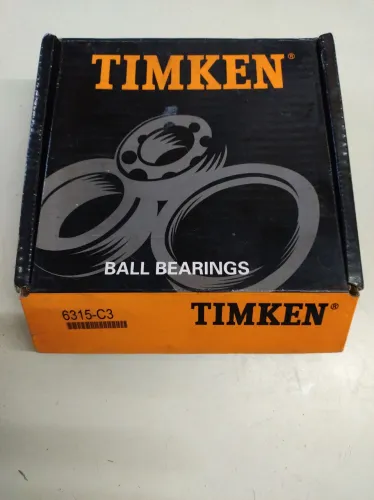 Rolamento Timken 6315-C3 75x160x37mm Novo Original<br><br>