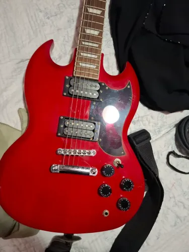 Guitarra Dolphin SG Vermelha - Ótimo Estado