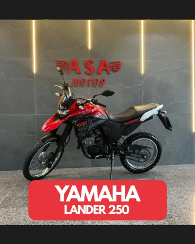 Yamaha Lander 250 Vermelha 2024 Com Apenas 7.700 Km!