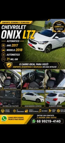 Chevrolet Onix Hatch LTZ 1.4 8V Flex Aut. 4P 2018