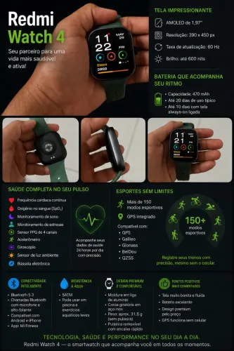 Vendo relógio redmi watch 4