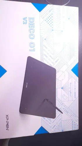 Mesa Digitalizadora XP-Pen Deco 01 V2 - Nova Na Caixa c/ Película e Plásticos