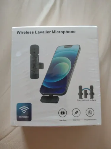 Microfone de Lapela sem fio para iPhone IOS