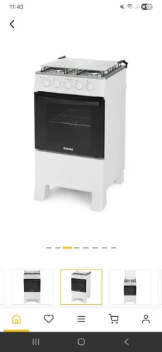 Vendo fogão 4 boca, 5 meses de uso. Valor, 450,00