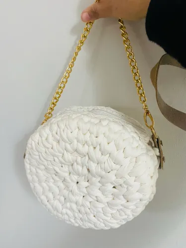 Lote de bolsas de crochê