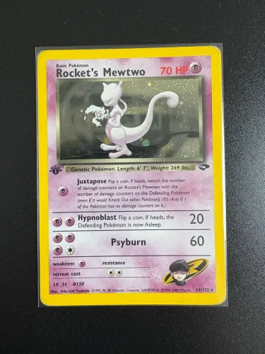 Rocket?s mewtwo primeira edição 
