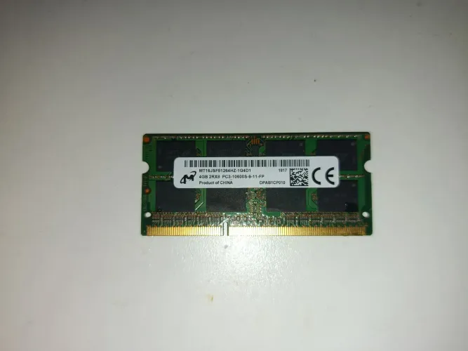Memória ram DDR3 4G 1333mhz de nootbok 