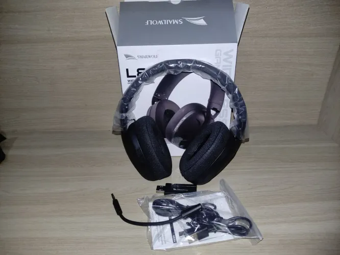 HEADSET GAMER SEM FIO PARA PC E SMARTPHONE, ENTREGA GRÁTIS