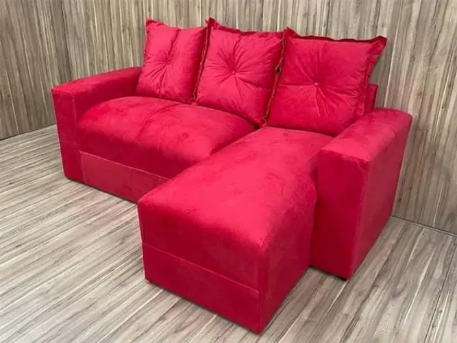 Sofá Lucas com Chaise - Entrega Rápida 