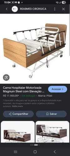 Cama hospitalar motorizada