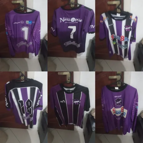Lote com 8 camisas do roxinho de jogo
