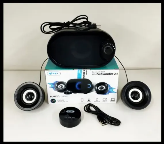 Caixa Caixinha De Som Gamer Pc Computador Notebook Bluetooth