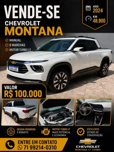 Chevrolet Montana LT 1.2 Turbo Flex 12V 4P Mec. 2024