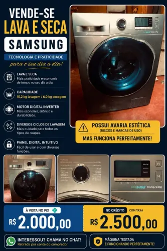 Lavadora e secadora