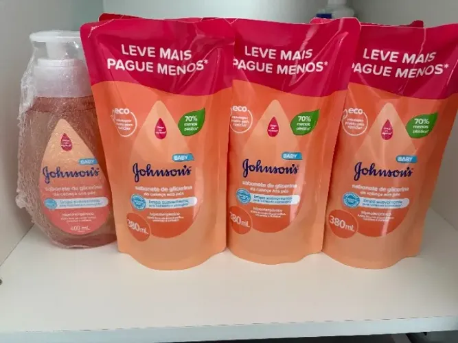 Sabonete liquido Johnsons Baby Glicerina - Da Cabeça aos Pés