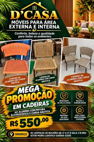 Cadeiras em CORDA NÁUTICA