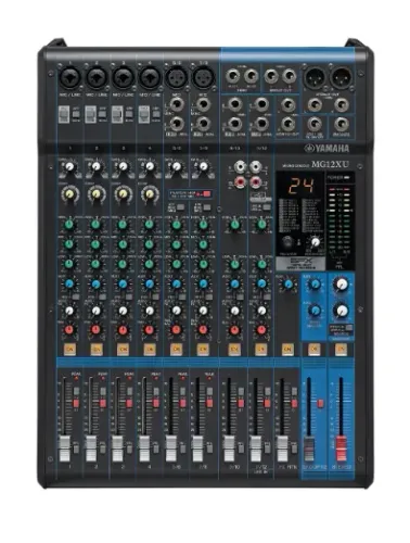 Mesa de som console Yamaha MG12XU com Hard Case incluso.