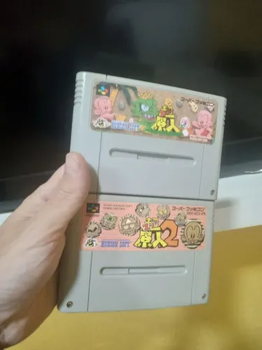 Super Bonk 1+ Super Bonk 2 Originais Super Famicom/Nintendo