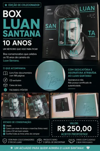 Box Luan Santana 10 Anos - Edição de Colecionador