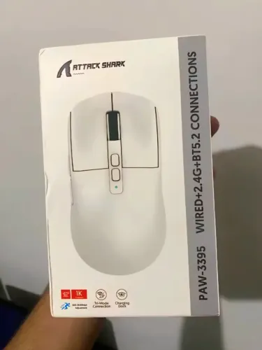 Mouse Gamer Attack Shark X6 | 58g Leveza & Sensor PAW3395