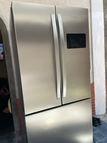 Refrigerador brastemp frost free french door 3 portas 554l em aço inox