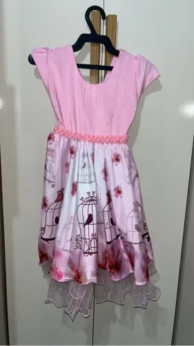 Vestido 1 ano Tema Jardim Encantado 