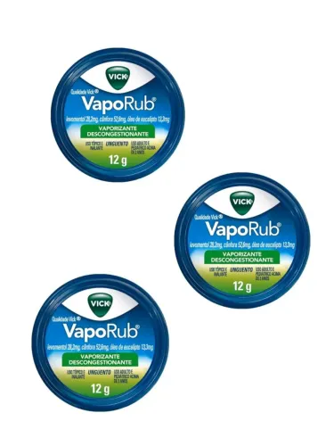 Kit 3 Vick Vaporub pomada 36gr