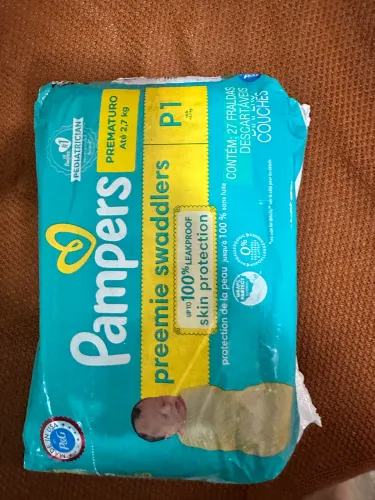 Fralda Pampers prematuro P1