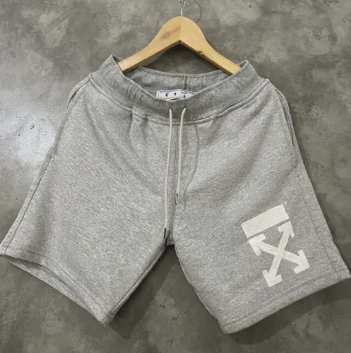 Shorts Off-White Grey Logo Sweat