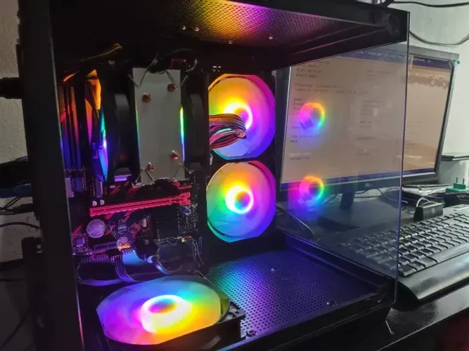 vende-se computador tipo gamer novo na caixa