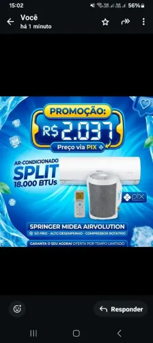 Promoção de ar-condicionado 