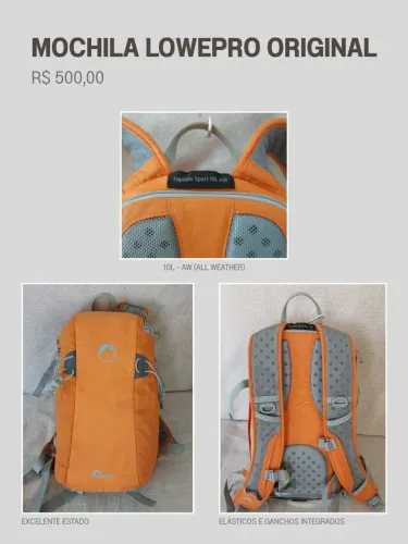 Mochila Lowe Pro Original - para fotógrafos