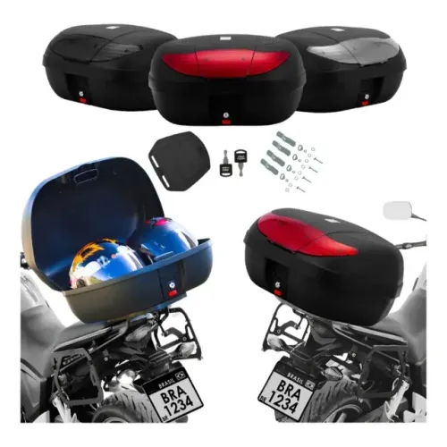 bau tork 45 litros dois capacetes- 28 litros