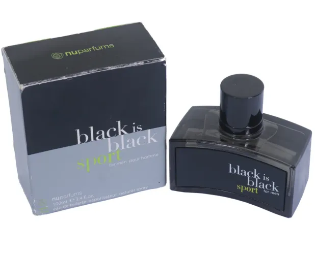 PERFUME MASCULINO BLACK IS BLACK SPORT ORIGINAL COM CAIXA