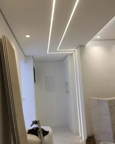 Forro de gesso drywal e divisórias de drywal. 