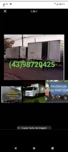 Mudanças e fretes
