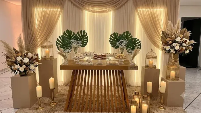 Decoração de casamento simples