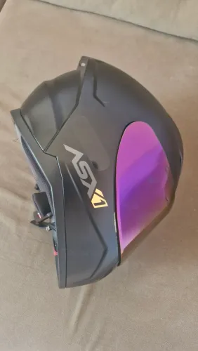 Capacete asx com intercomunicador